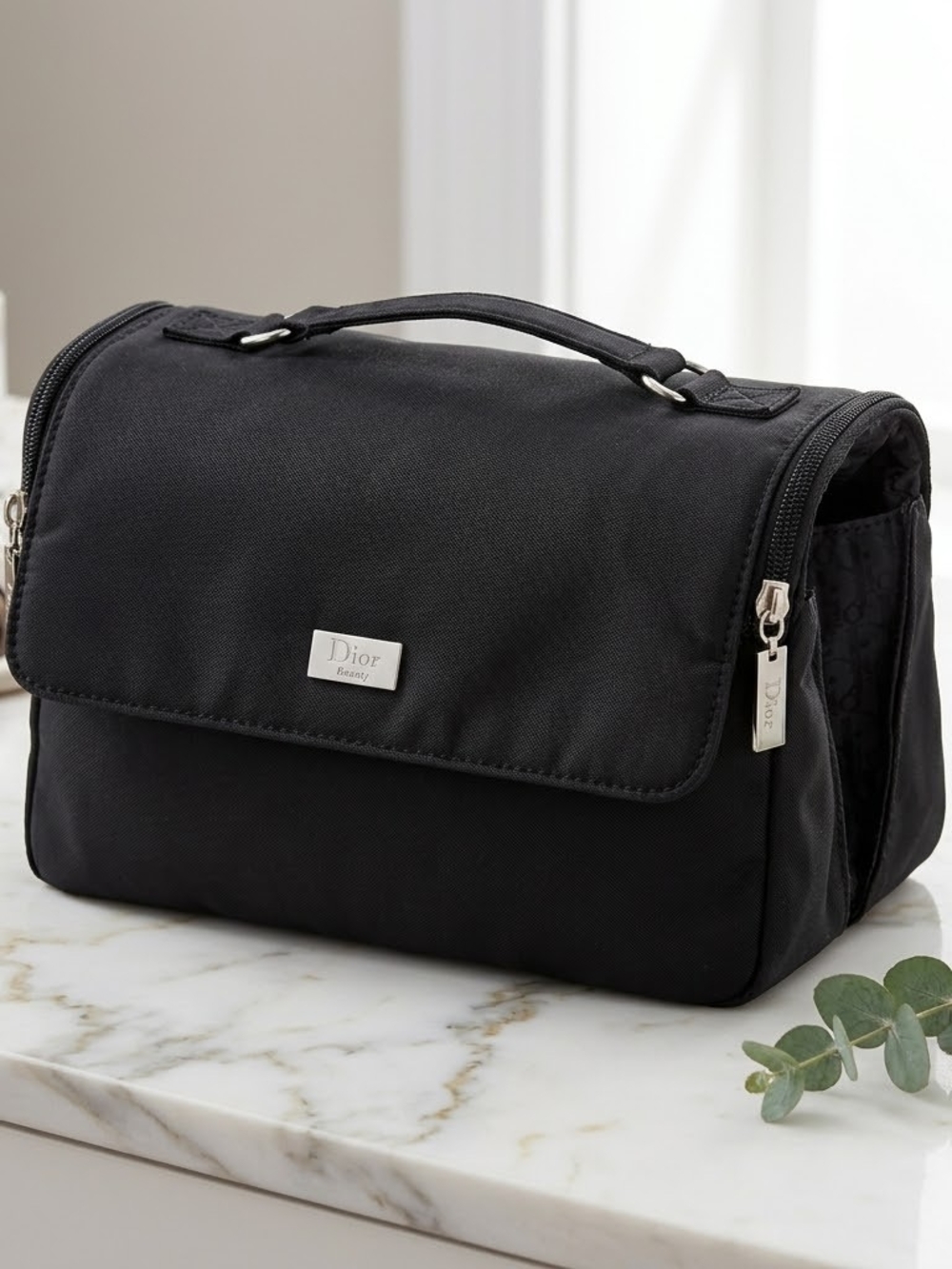 Dior Black Travel Cosmetic Bag